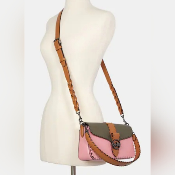 Coach, NWOT, Georgie Shoulder Bag in Colorblock with Whipstitch - Picture 4 of 10